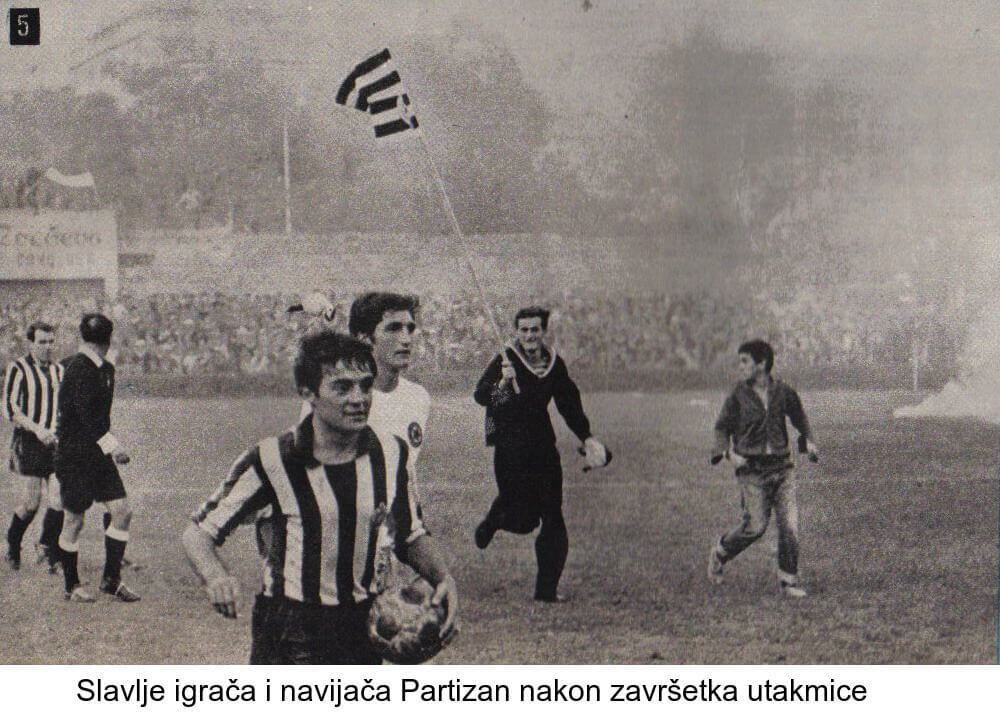 Slavlje nakon pobede u Splitu